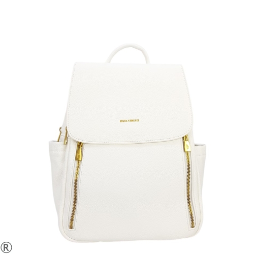 Бели кецове на платформа- Aresta White 10031