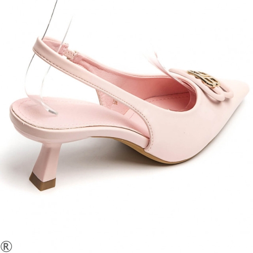 Розови обувки с отворена пета- Zara Blue 10389