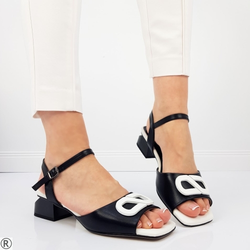 Черни дамски сандали на ток- Eliza Bulgaria 10378