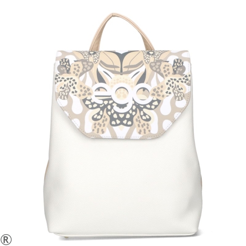 Дамски кецове на платформа- Melinda Beige 10384