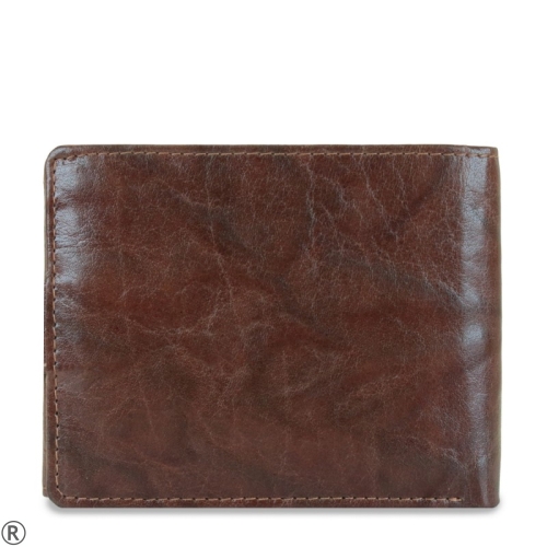 Кафяв мъжки портфейл от естествена кожа- Peterson 10449