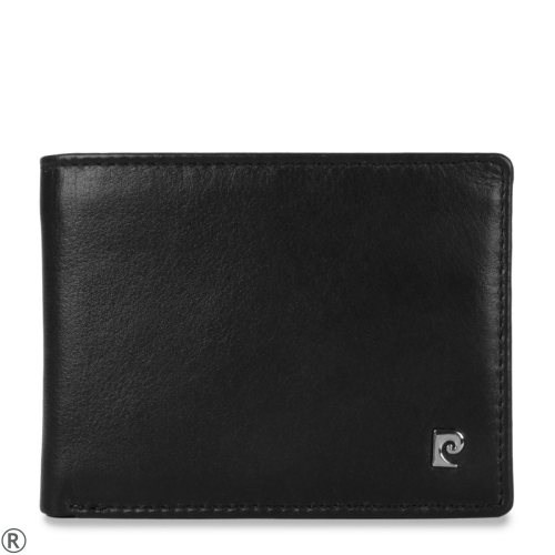 Черен мъжки портфейл от естествена кожа-  Pierre Cardin 10451