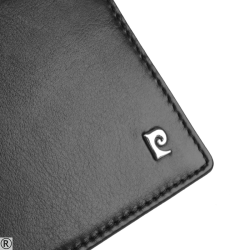 Черен мъжки портфейл от естествена кожа-  Pierre Cardin 10451