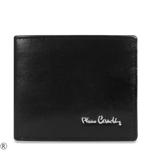 Мъжки черен кожен портфейл- Pierre Cardin 10453