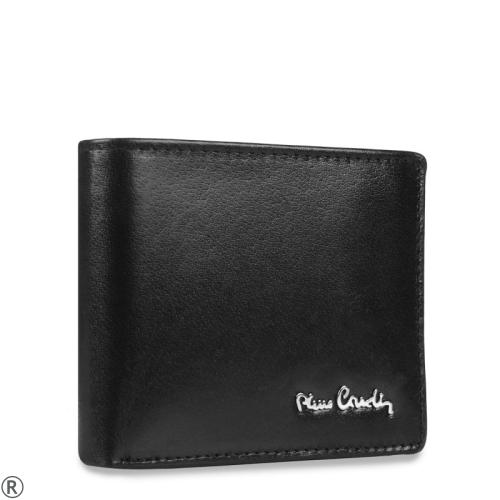 Мъжки черен кожен портфейл- Pierre Cardin 10453