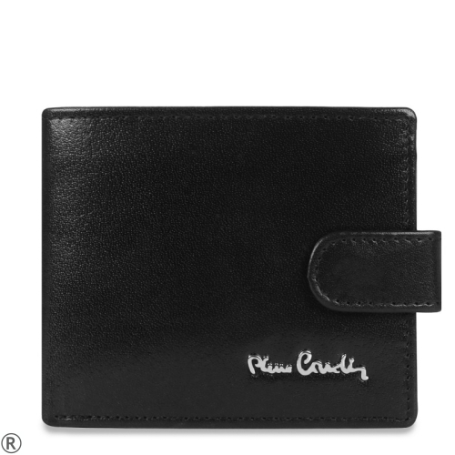 Черен мъжки портфейл от естествена кожа- Pierre Cardin 10454