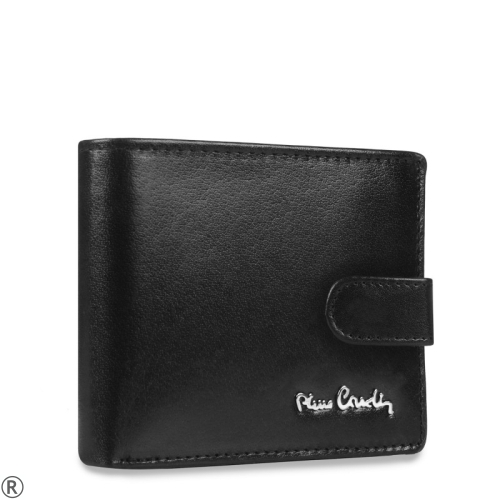 Черен мъжки портфейл от естествена кожа- Pierre Cardin 10454