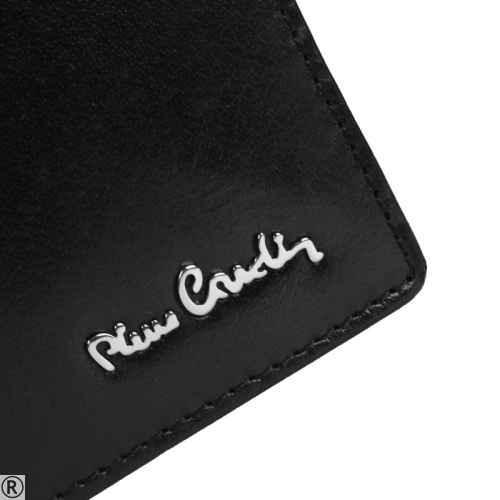 Черен мъжки портфейл от естествена кожа- Pierre Cardin 10454