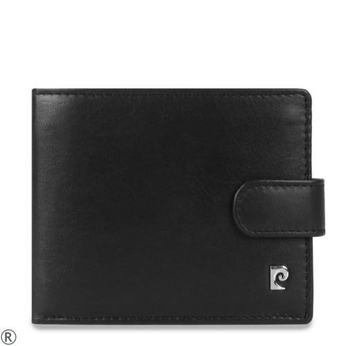 Черен мъжки портфейл от естествена кожа- Pierre Cardin 10455