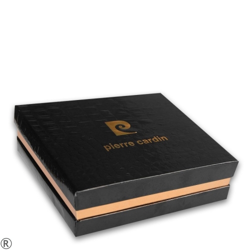 Черен мъжки портфейл от естествена кожа- Pierre Cardin 10455