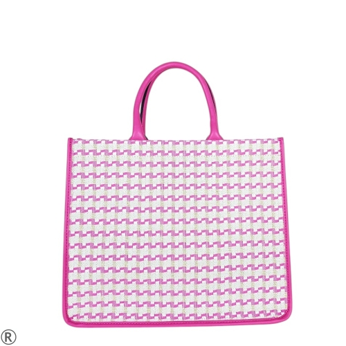 Голяма твърда чанта  в цикламен- Nansi 10543