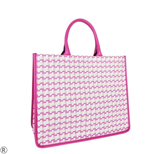 Голяма твърда чанта  в цикламен- Nansi 10543