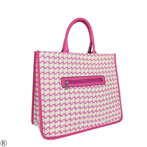 Голяма твърда чанта  в цикламен- Nansi 10543