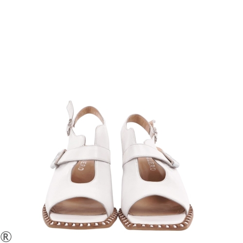 Бели дамски сандали от естествена кожа- Keila White 10576