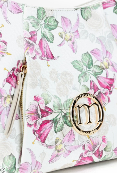 Дамска чанта за през рамо с цветя- Monnari Flowers 10604