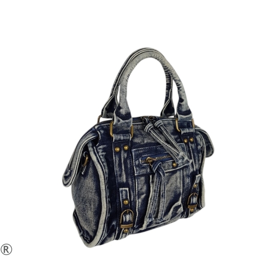 Синя дънкова чанта- Greta Blue 10626