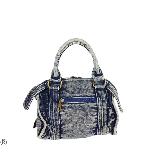 Синя дънкова чанта- Greta Blue 10626