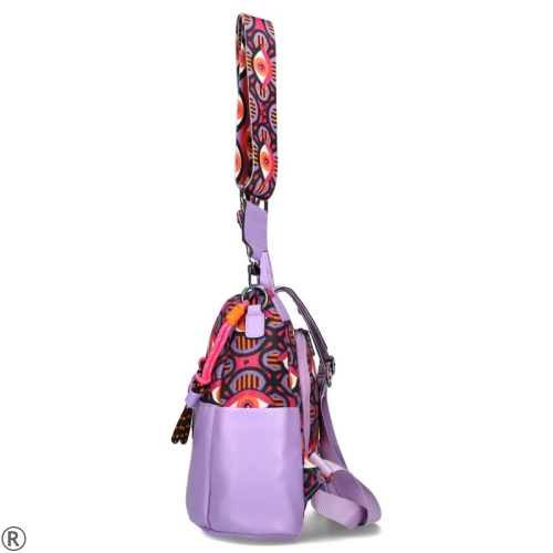Лилава дамска чанта-раница- EGO Purple 10655