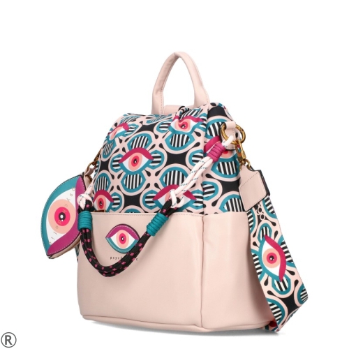 Розова дамска чанта-раница- EGO Pink 10656