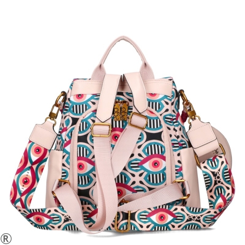 Розова дамска чанта-раница- EGO Pink 10656