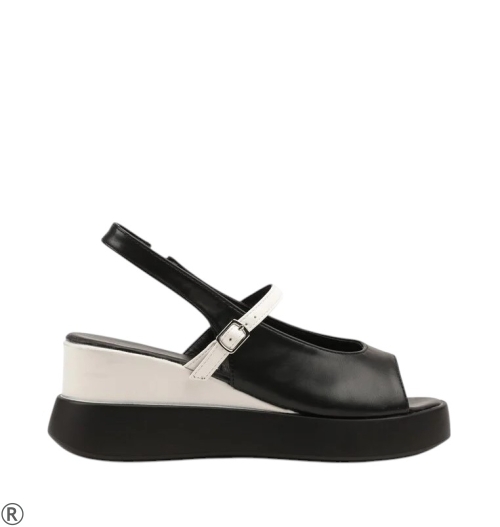 Черни сандали на платформа- Mira Black 10675