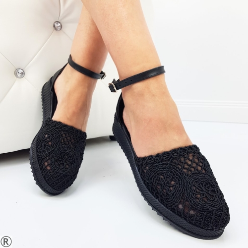 Черни летни обувки- Mia Black 10692