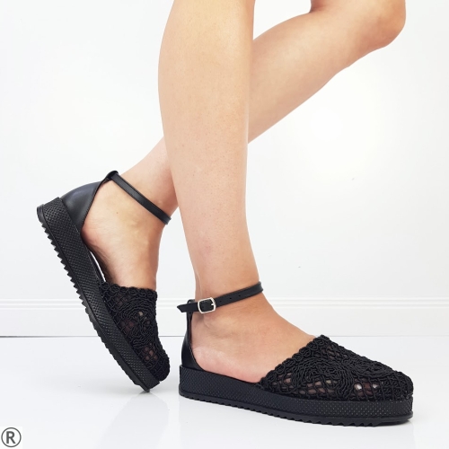 Черни летни обувки- Mia Black 10692