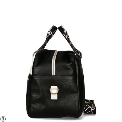 Голяма дамска чанта-сак в черен цвят- EGO Black 10966