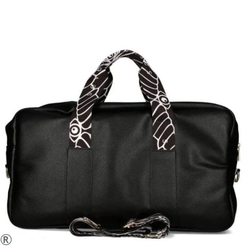 Голяма дамска чанта-сак в черен цвят- EGO Black 10966