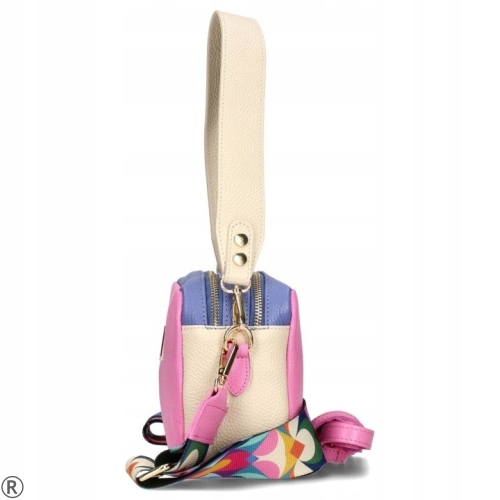 Цветна чанта от естествена с дълга дръжка- EGO Multicolored 10975