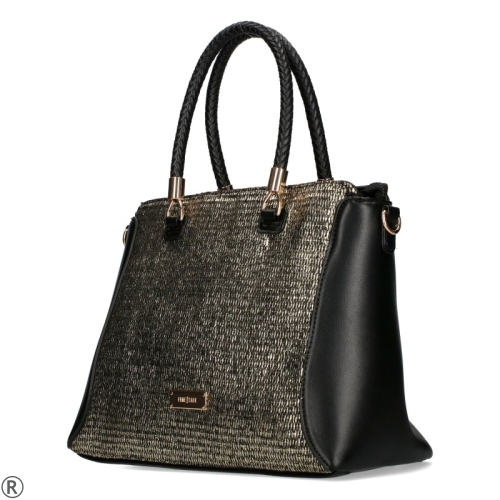 Твърда черна чанта- FEMESTAGE Black 10993