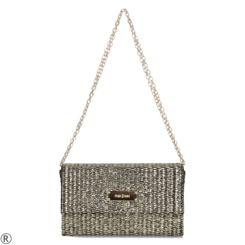 Златиста вечерна чанта- FEMESTAGE 11018