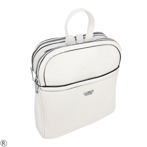 Бяла дамска раница с две отделения- Coveri World 11044