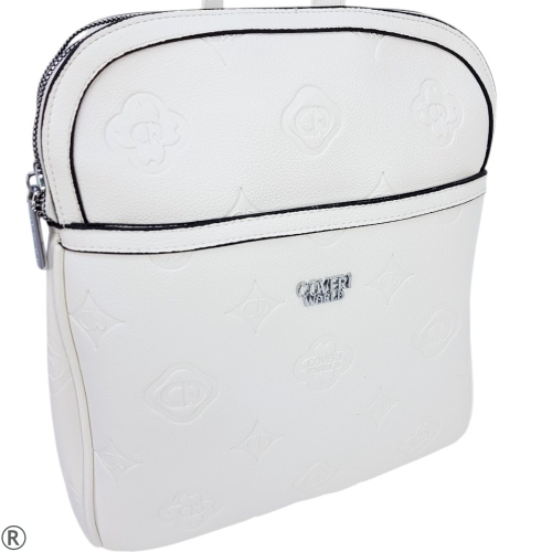 Бяла дамска раница с две отделения- Coveri World 11044