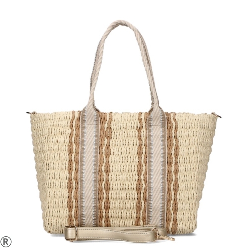 Бежови сандали на ток и платформа- Izabel Beige 10652