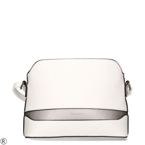 Бели сандали от естествена кожа на платформа- Amanda White 11012