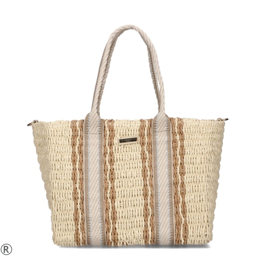 Бежови сандали на ток и платформа- Izabel Beige 10652