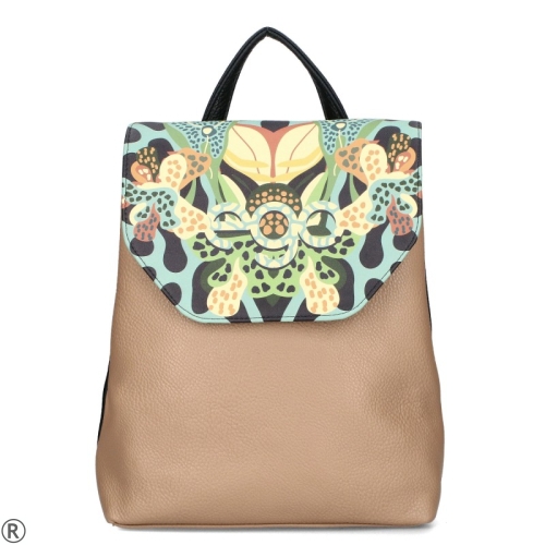 Бежови кецове с леопардов принт - Bianki 10201