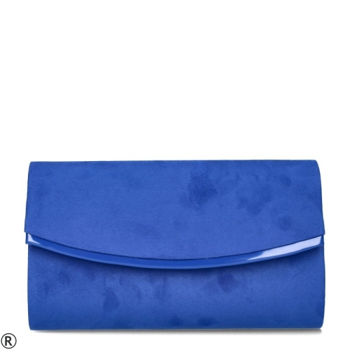 Сини обувки на широк ток с камъни- Steisi Blue 10264