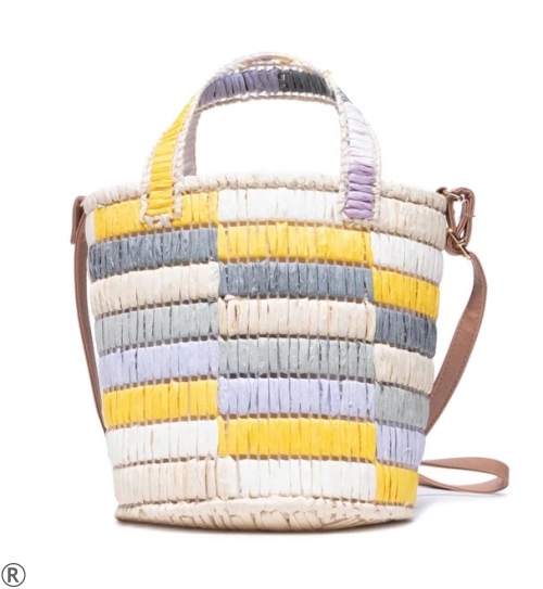 Цветна плетена чанта- NOBO 11085