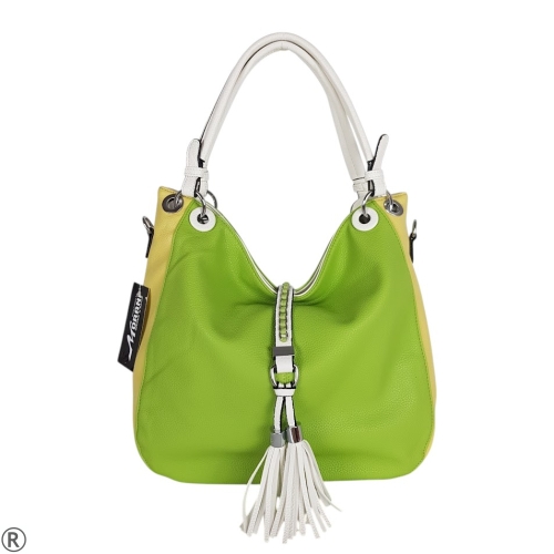 Зелена дамска чанта- Steisi Green 11093