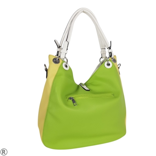 Зелена дамска чанта- Steisi Green 11093