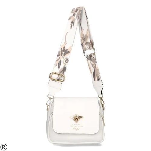 Бели мокасини от естествена кожа на платформа- Tera White 10221