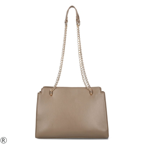 Бежова дамска чанта с преграда- Monnari Beige 11129