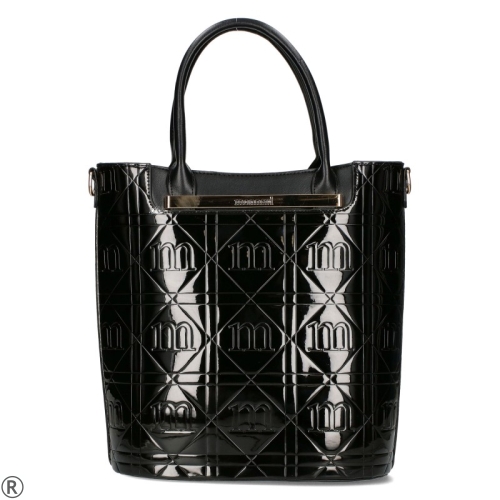 Елегантни черни обувки на ток и платформа- Elza Black 11088