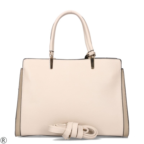 Твърда бежова чанта с три отделения- Gallantry Beig 11168