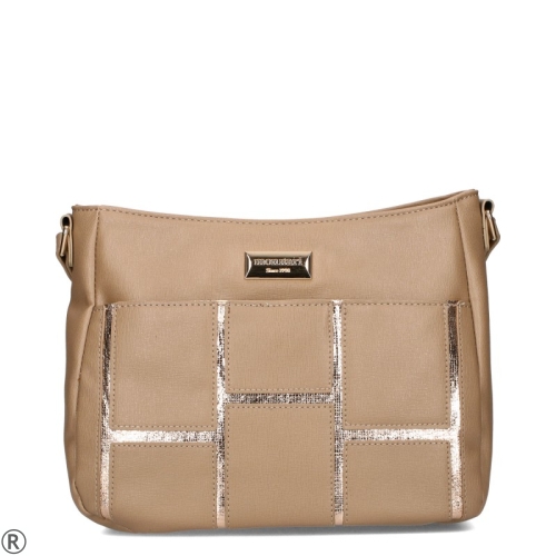 Дамска чанта за рамо в цвят каки- Monnari 11217