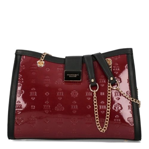 Червена лачена чанта- Monnari Red 11295