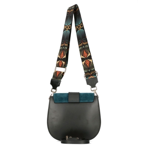 Цветна чанта от естествена кожа с капак- EGO Totemic 11323