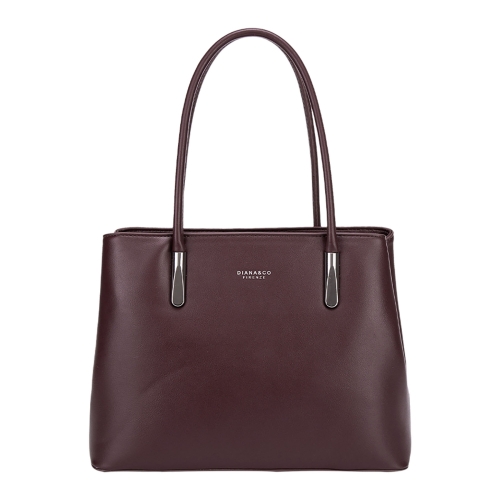 Чанта цвят бордо с преграда и дълга дръжка- DIana&CO 11370
